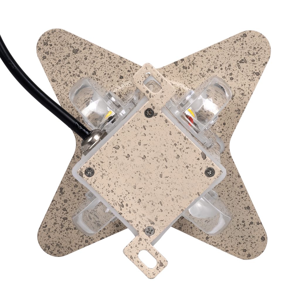 GLOBOSTAR® WALLLIGHT-CINA 90658 Μοντέρνο Φωτιστικό Τοίχου - Απλίκα LED 10W 1100lm 10° AC 220-240V Αδιάβροχο IP65 Θερμό Λευκό 2700K - CREE COB Chip & TÜV SÜD Driver - Μπεζ - Μ18.5 x Π18.5 x Υ8.5cm - 3 Χρόνια Εγγύηση