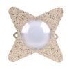 GLOBOSTAR® WALLLIGHT-CINA 90659 Μοντέρνο Φωτιστικό Τοίχου - Απλίκα LED 10W 1100lm 10° AC 220-240V Αδιάβροχο IP65 Πολύχρωμο RGB - CREE COB Chip & TÜV SÜD Driver - Μπεζ - Μ18.5 x Π18.5 x Υ8.5cm - 3 Χρόνια Εγγύηση