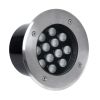 GLOBOSTAR® UNDERGROUNDTINA 90668 Χωνευτό Αρχιτεκτονικο Φωτιστικό Σποτ Δαπέδου LED 12W 1380lm 30° DC 24V Αδιάβροχο IP65 Φυσικό Λευκό 4500K Dimmable - Bridgelux SMD Chip - Ανοξείδωτο Ατσάλι SS304 - Μ16 x Π16 x Υ9cm / Q14cm - 3 Χρόνια Εγγύηση