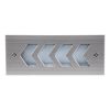GloboStar® WALLLIGHT-ARINA 90673 Χωνευτό Φωτιστικό Τοίχου LED 6W 600lm 120° DC 24V Αδιάβροχο IP67 Μ17 x Π7 x Υ5.5cm Μπλε - Ανοξείδωτο Ατσάλι - 3 Years Warranty
