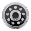 GLOBOSTAR® UNDERWATER-FINA 90674 Υποβρύχιος Προβολέας Σποτ για Σιντριβάνια/Πισίνες LED 9W 990lm 30° DC 24V Αδιάβροχο IP68 Θερμό Λευκό 2700K Dimmable - Ανοξείδωτο Ατσάλι 304 - Φ16 x Υ8cm - 3 Χρόνια Εγγύηση