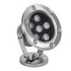 GLOBOSTAR® UNDERWATER-DINA 90676 Υποβρύχιος Προβολέας Σποτ για Σιντριβάνια/Πισίνες LED 6W 660lm 30° DC 24V Αδιάβροχο IP68 Θερμό Λευκό 2700K Dimmable - Ανοξείδωτο Ατσάλι 304 - Μ12 x Π12 x Υ14cm - 3 Χρόνια Εγγύηση