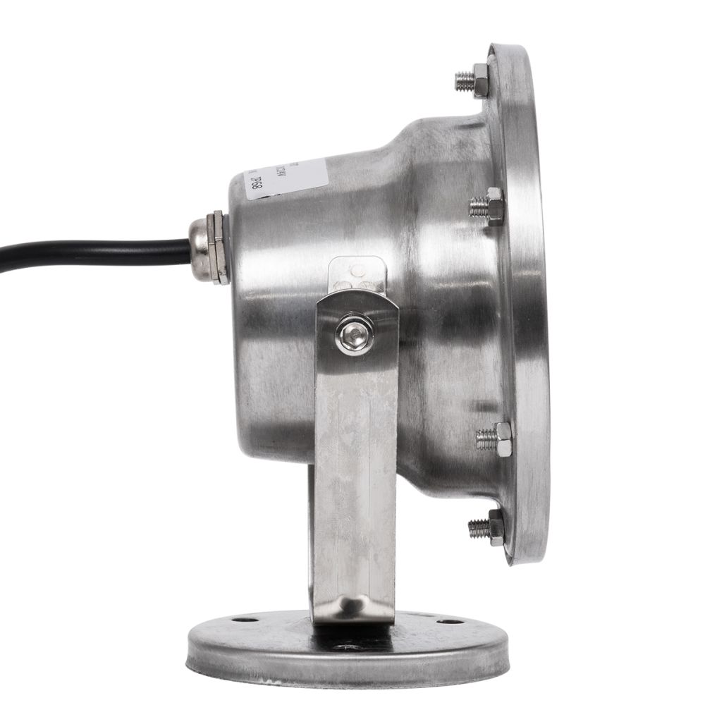 GLOBOSTAR® UNDERWATER-DINA 90676 Υποβρύχιος Προβολέας Σποτ για Σιντριβάνια/Πισίνες LED 6W 660lm 30° DC 24V Αδιάβροχο IP68 Θερμό Λευκό 2700K Dimmable - Ανοξείδωτο Ατσάλι 304 - Μ12 x Π12 x Υ14cm - 3 Χρόνια Εγγύηση