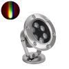 GLOBOSTAR® UNDERWATER-DINA 90677 Υποβρύχιος Προβολέας Σποτ για Σιντριβάνια/Πισίνες LED 9W 945lm 30° DC 24V Αδιάβροχο IP68 RGBW DMX512 Dimmable - Ανοξείδωτο Ατσάλι 304 - Μ12 x Π12 x Υ14cm - 3 Χρόνια Εγγύηση