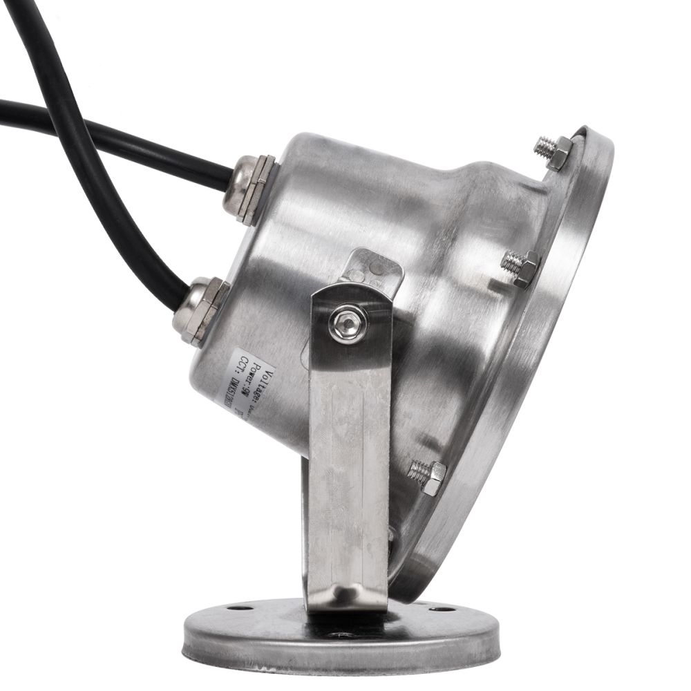 GLOBOSTAR® UNDERWATER-DINA 90677 Υποβρύχιος Προβολέας Σποτ για Σιντριβάνια/Πισίνες LED 9W 945lm 30° DC 24V Αδιάβροχο IP68 RGBW DMX512 Dimmable - Ανοξείδωτο Ατσάλι 304 - Μ12 x Π12 x Υ14cm - 3 Χρόνια Εγγύηση