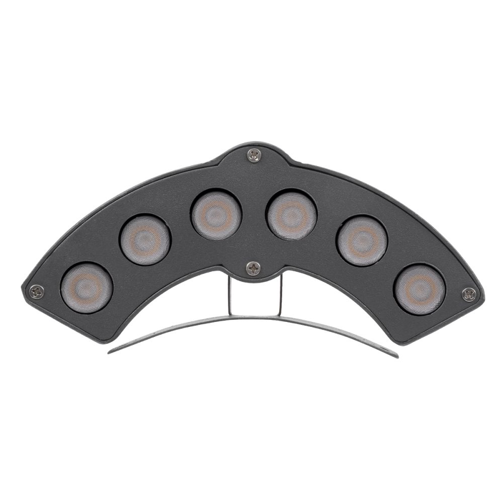 GLOBOSTAR® TREEGINA 90679 Κυρτή Μπάρα Φωτισμού Wall Washer για Φυτά - Δέντρα LED 6W 660lm 30° DC 24V Αδιάβροχο IP65 Θερμό Λευκό 2700K Dimmable - Bridgelux SMD Chip - Γκρι Ανθρακί - Μ18 x Π3.5 x Υ7cm - 3 Χρόνια Εγγύηση