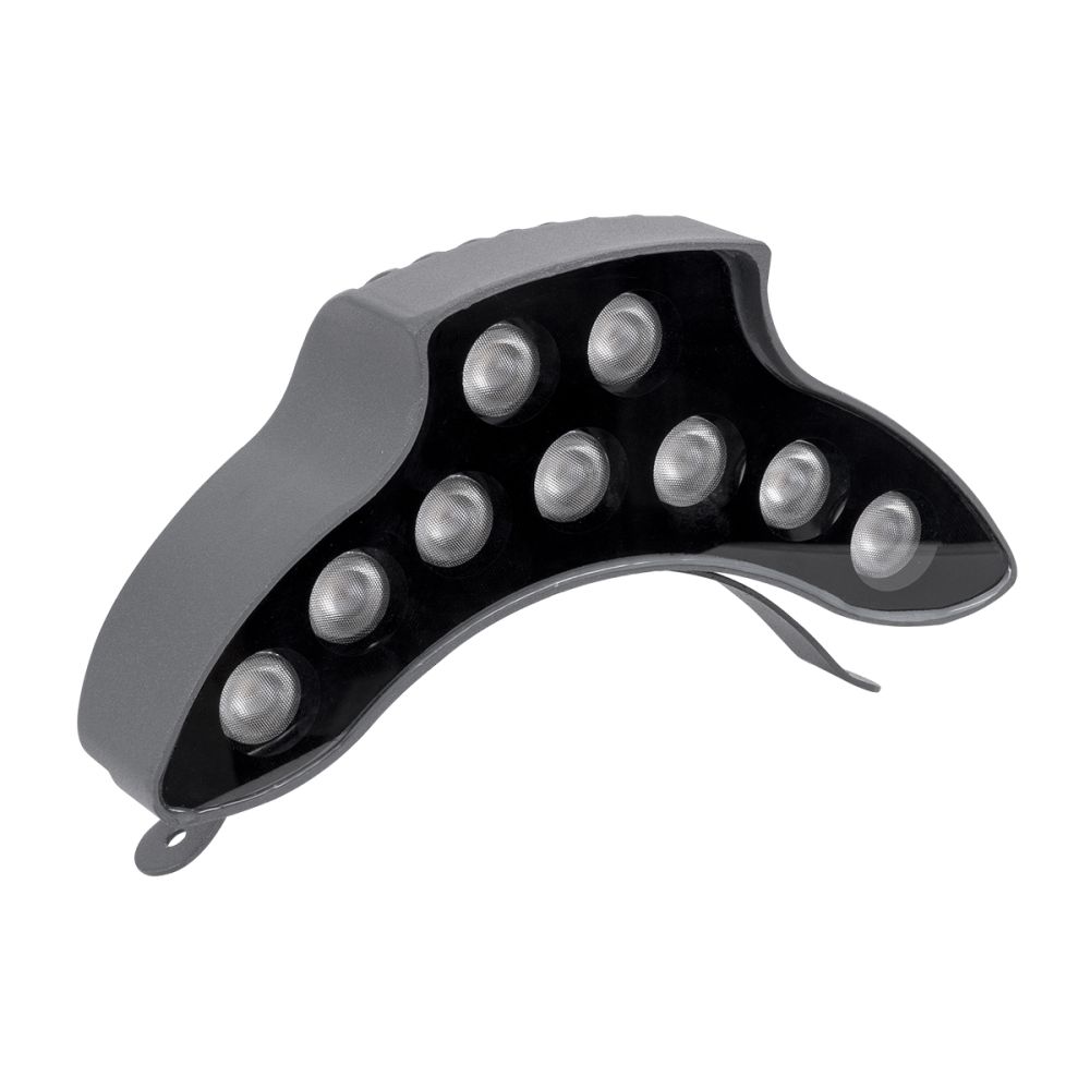 GLOBOSTAR® TREEPINA 90682 Κυρτή Μπάρα Φωτισμού Wall Washer για Φυτά - Δέντρα LED 9W 990lm 30° DC 24V Αδιάβροχο IP65 Θερμό Λευκό 2700K Dimmable - Bridgelux SMD Chip - Γκρι Ανθρακί - Μ20.5 x Π5.5 x Υ12cm - 3 Χρόνια Εγγύηση