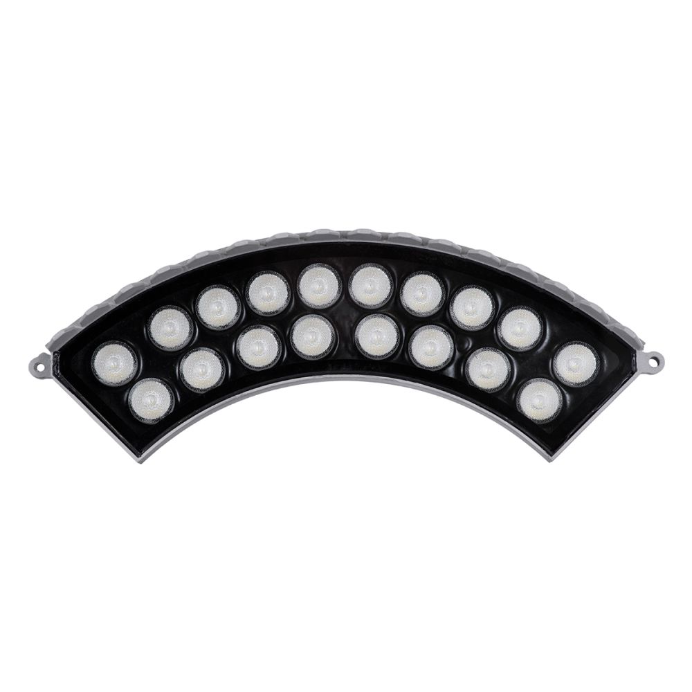 GLOBOSTAR® TREEJINA 90692 Κυρτή Μπάρα Φωτισμού Wall Washer για Φυτά - Δέντρα LED 18W 1530lm 10° DC 24V Αδιάβροχο IP67 Πολύχρωμο RGBW Dimmable DMX512 - Bridgelux SMD Chip - Γκρι - Μ29 x Π11 x Υ10.5cm - 3 Χρόνια Εγγύηση