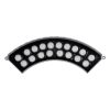 GLOBOSTAR® TREEJINA 90692 Κυρτή Μπάρα Φωτισμού Wall Washer για Φυτά - Δέντρα LED 18W 1530lm 10° DC 24V Αδιάβροχο IP67 Πολύχρωμο RGBW Dimmable DMX512 - Bridgelux SMD Chip - Γκρι - Μ29 x Π11 x Υ10.5cm - 3 Χρόνια Εγγύηση