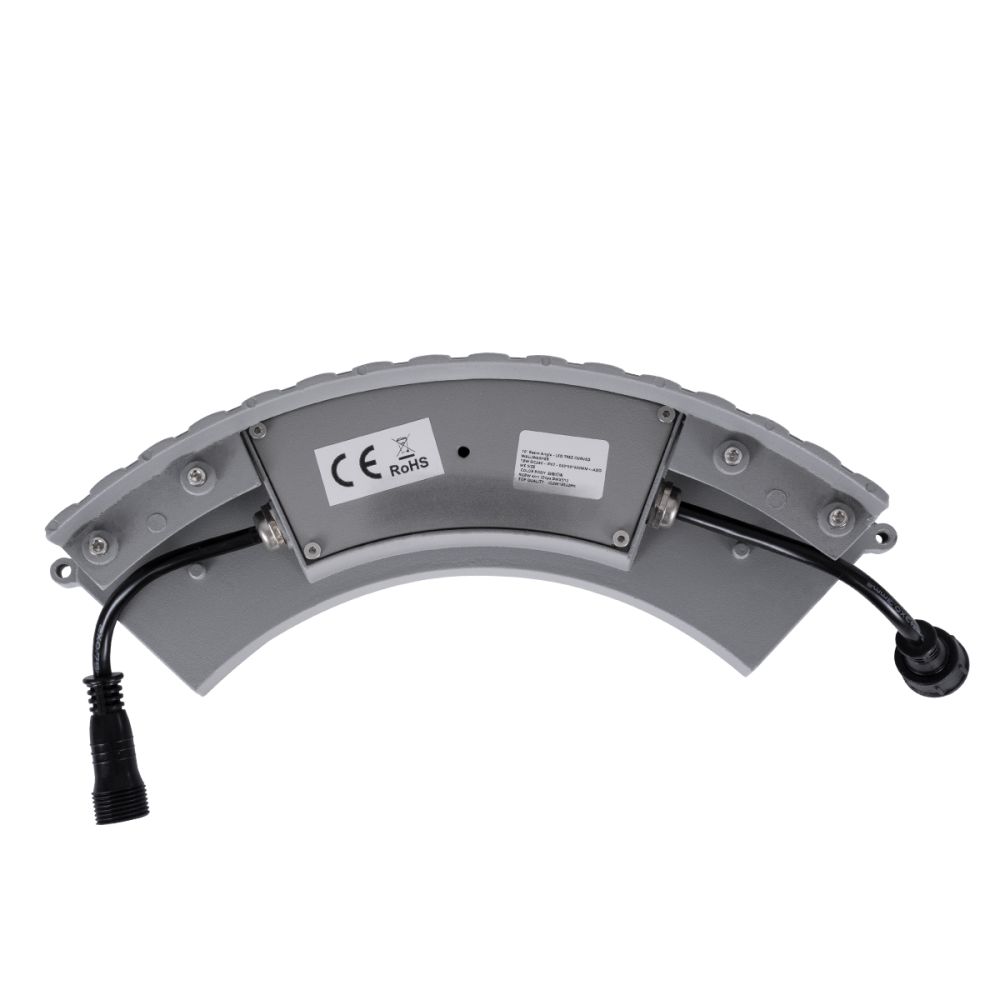 GLOBOSTAR® TREEJINA 90692 Κυρτή Μπάρα Φωτισμού Wall Washer για Φυτά - Δέντρα LED 18W 1530lm 10° DC 24V Αδιάβροχο IP67 Πολύχρωμο RGBW Dimmable DMX512 - Bridgelux SMD Chip - Γκρι - Μ29 x Π11 x Υ10.5cm - 3 Χρόνια Εγγύηση