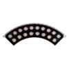 GLOBOSTAR® TREEJINA 90697 Κυρτή Μπάρα Φωτισμού Wall Washer για Φυτά - Δέντρα LED 18W 1530lm 10° DC 24V Αδιάβροχο IP67 Ultra Θερμό Λευκό 2200K Dimmable - Bridgelux SMD Chip - Γκρι - Μ29 x Π11 x Υ10.5cm - 3 Χρόνια Εγγύηση