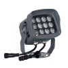 GLOBOSTAR® FLOODXENA 90699 Προβολέας Σποτ Wall Washer με Αντιθαμβωτική Γρίλια LED 24W 2040lm 10° DC 24V Αδιάβροχο IP65 Πολύχρωμο RGBW Dimmable DMX512 - Bridgelux SMD Chip - Γκρι Ανθρακί - Μ13 x Π11 x Υ15cm - 3 Χρόνια Εγγύηση