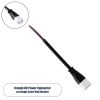 GLOBOSTAR® WWCONNECTOR 90704 2 Pin Σύνδεσμος Τροφοδοσίας για Wall Washers & Προβολείς με Είσοδο 2 x 0.5mm2 & Έξοδο 1 x Θηλυκό Βύσμα Αδιάβροχο IP65 - Μαύρο - Μ11 x Π2 x Υ1.2cm