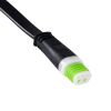 GLOBOSTAR® WWCONNECTOR 90708 5 Pin Σύνδεσμος Τροφοδοσίας για Wall Washers & Προβολείς με Είσοδο 5 x 0.25mm2 & Έξοδο 1 x Αρσενικό Βύσμα Αδιάβροχο IP65 - Μαύρο - Μ11 x Π2 x Υ1.2cm