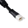 GLOBOSTAR® WWCONNECTOR 90709 5 Pin Σύνδεσμος Τροφοδοσίας I για Wall Washers & Προβολείς με Είσοδο 1 x Αρσενικό Βύσμα & Έξοδο 1 x Θηλυκό Βύσμα Αδιάβροχο IP65 - Μαύρο - Μ20 x Π11.5 x Υ1.5cm