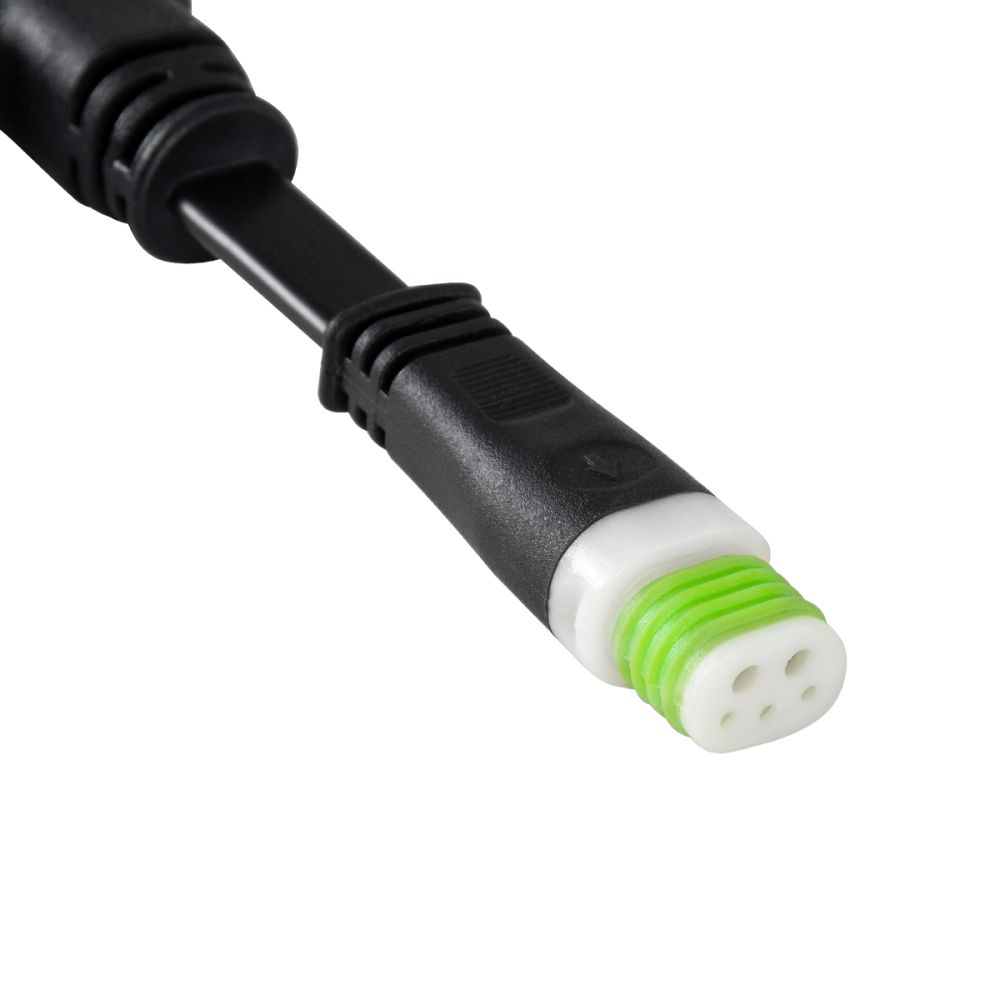 GLOBOSTAR® WWCONNECTOR 90709 5 Pin Σύνδεσμος Τροφοδοσίας I για Wall Washers & Προβολείς με Είσοδο 1 x Αρσενικό Βύσμα & Έξοδο 1 x Θηλυκό Βύσμα Αδιάβροχο IP65 - Μαύρο - Μ20 x Π11.5 x Υ1.5cm