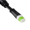 GLOBOSTAR® WWCONNECTOR 90709 5 Pin Σύνδεσμος Τροφοδοσίας I για Wall Washers & Προβολείς με Είσοδο 1 x Αρσενικό Βύσμα & Έξοδο 1 x Θηλυκό Βύσμα Αδιάβροχο IP65 - Μαύρο - Μ20 x Π11.5 x Υ1.5cm