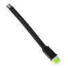 GLOBOSTAR® WWCONNECTOR 90710 5 Pin Σύνδεσμος Τροφοδοσίας για Wall Washers & Προβολείς με Είσοδο 5 x 0.25mm2 & Έξοδο 1 x Αρσενικό Βύσμα Αδιάβροχο IP65 - Μαύρο - Μ16 x Π1.5 x Υ1.2cm