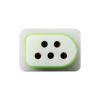 GLOBOSTAR® WWCONNECTOR 90710 5 Pin Σύνδεσμος Τροφοδοσίας για Wall Washers & Προβολείς με Είσοδο 5 x 0.25mm2 & Έξοδο 1 x Αρσενικό Βύσμα Αδιάβροχο IP65 - Μαύρο - Μ16 x Π1.5 x Υ1.2cm