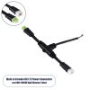 GLOBOSTAR® WWCONNECTOR 90711 5 Pin Σύνδεσμος Τροφοδοσίας I για Wall Washers & Προβολείς με Είσοδο 1 x Αρσενικό Βύσμα & Έξοδο 1 x Θηλυκό Βύσμα Αδιάβροχο IP65 - Μαύρο - Μ20 x Π11.5 x Υ1.5cm