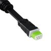 GLOBOSTAR® WWCONNECTOR 90711 5 Pin Σύνδεσμος Τροφοδοσίας I για Wall Washers & Προβολείς με Είσοδο 1 x Αρσενικό Βύσμα & Έξοδο 1 x Θηλυκό Βύσμα Αδιάβροχο IP65 - Μαύρο - Μ20 x Π11.5 x Υ1.5cm