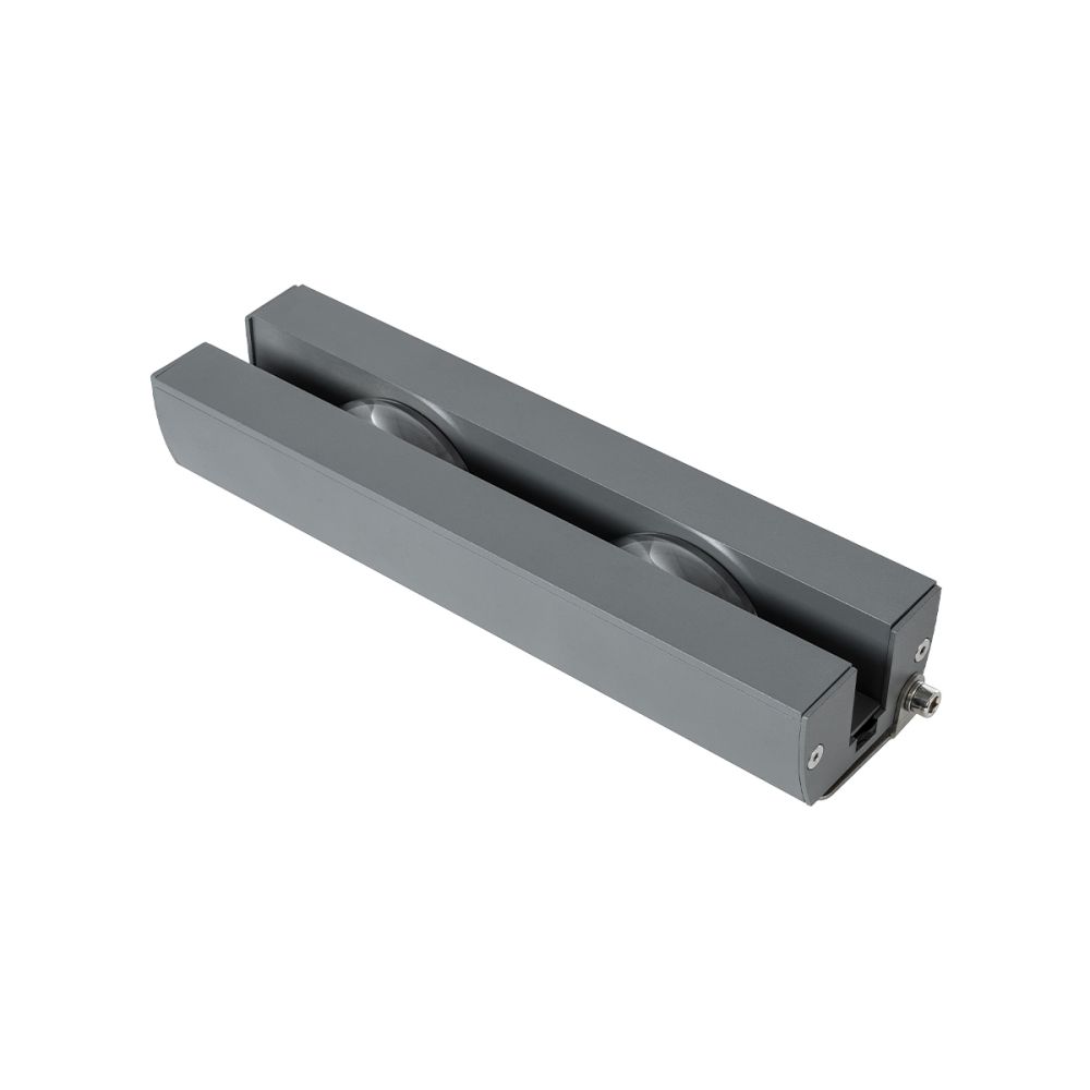 GLOBOSTAR® WINDOWARTE 90721 Φωτιστικό Ανάδειξης Παραθύρων LED 18W 1440lm 8°x180° DC 24V Αδιάβροχο IP67 Πολύχρωμο RGBW Dimmable DMX512 - CREE XPE Chip - Γκρι Ανθρακί - Μ25 x Π7 x Υ4.5cm - 3 Χρόνια Εγγύηση