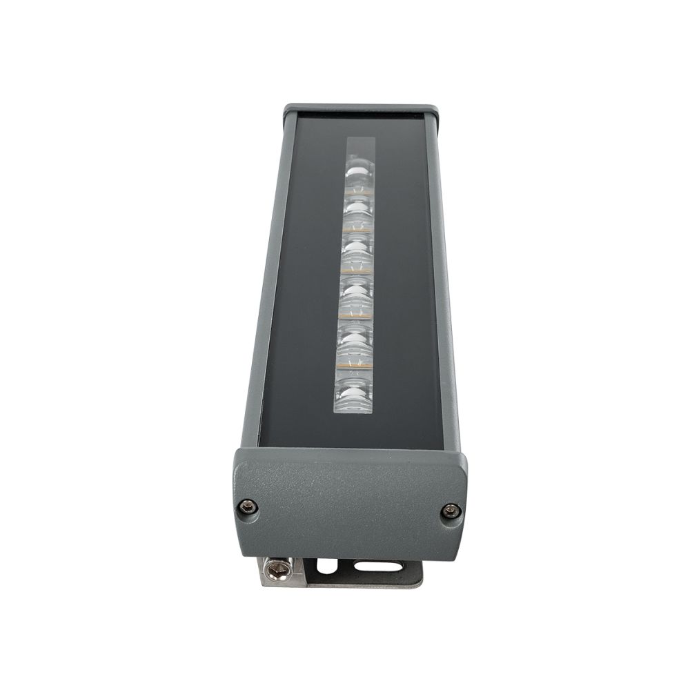 GLOBOSTAR® WINDOWRAFI 90726 Φωτιστικό Ανάδειξης Παραθύρων LED 18W 1530lm 8°x180° DC 24V Αδιάβροχο IP67 Ultra Θερμό Λευκό 2200K Dimmable - CREE XPE Chip - Γκρι Ανθρακί - Μ30.5 x Π6.7 x Υ4.5cm - 3 Χρόνια Εγγύηση