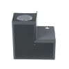 GLOBOSTAR® WALLDONA 90732 Γωνιακό Φωτιστικό LED 10W 1150lm 10° DC 24V Αδιάβροχο IP66 Φυσικό Λευκό 4500K Dimmable - CREE XPE Chip - Γκρι Ανθρακί - Μ8 x Π8 x Υ6cm - 3 Χρόνια Εγγύηση
