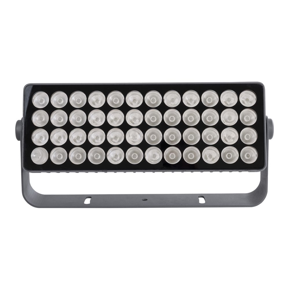 GLOBOSTAR® FLOOD-TURBO 90733 Προβολέας Wall Washer για Φωτισμό Κτιρίων LED 600W 33490lm 15° DC 24V Αδιάβροχο IP65 Μ50 x Π18.5 x Υ12.5cm Πολύχρωμο RGBW DMX512 - Γκρι Ανθρακί - 3 Χρόνι+C626α Εγγύηση