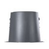 GloboStar® FLOOD-MILO 90742 Κινούμενος Προβολέας - Σποτ Φωτισμού Wall Washer για Φωτισμό Κτιρίων LED 48W 4080lm 10° DC 24V Αδιάβροχο IP67 Φ26 x Υ30cm RGBW DMX512 - Γκρι Ανθρακί - 3 Χρόνια Εγγύηση