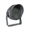 GLOBOSTAR® FLOODIMO 90743 Προβολέας Σποτ Wall Washer με Αντιθαμβωτική Γρίλια LED 54W 4860lm 10° AC 220-240V Αδιάβροχο IP67 Θερμό Λευκό 2700K - Bridgelux SMD Chip - Γκρι Ανθρακί - Μ26 x Π28 x Υ35cm - 3 Χρόνια Εγγύηση