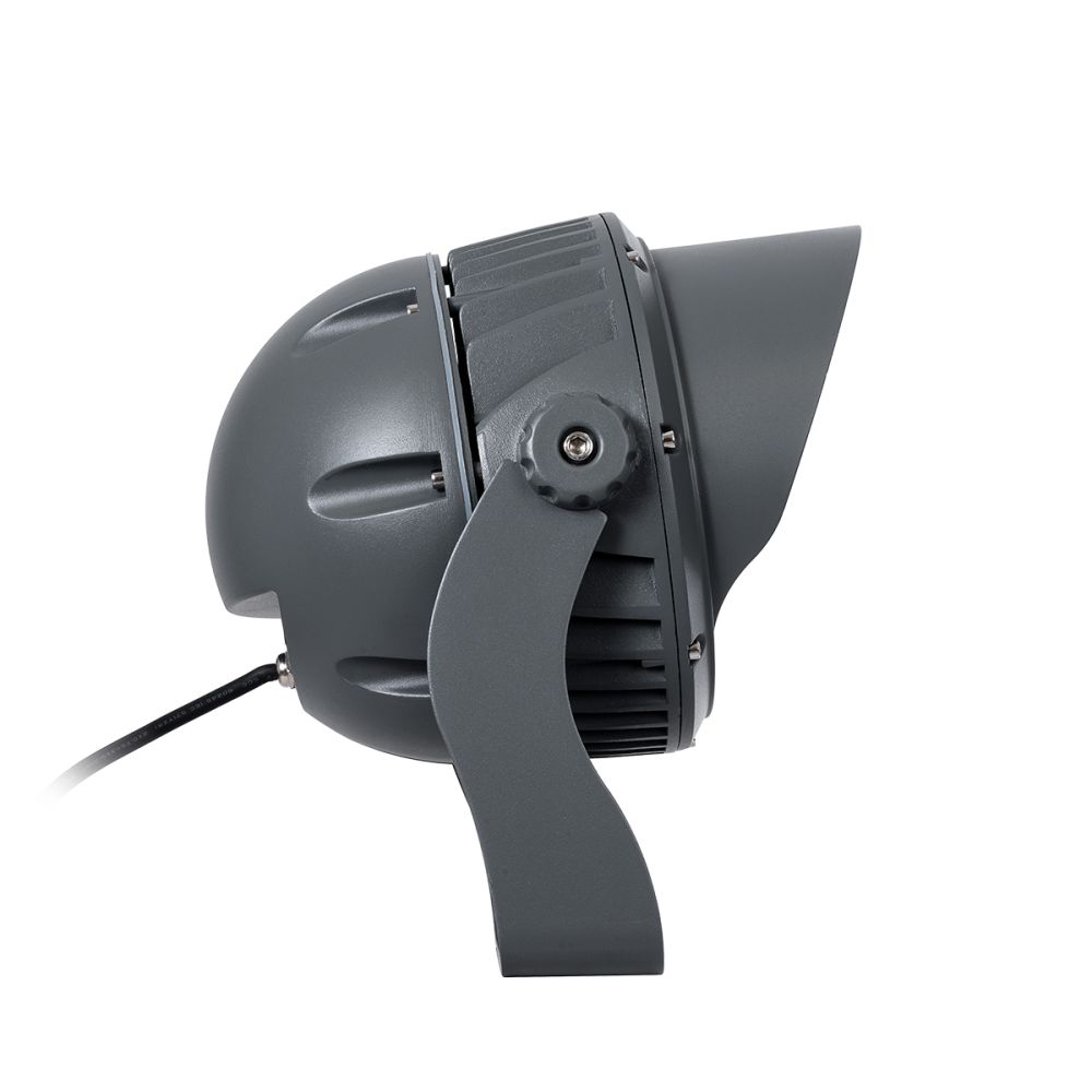 GLOBOSTAR® FLOODIMO 90743 Προβολέας Σποτ Wall Washer με Αντιθαμβωτική Γρίλια LED 54W 4860lm 10° AC 220-240V Αδιάβροχο IP67 Θερμό Λευκό 2700K - Bridgelux SMD Chip - Γκρι Ανθρακί - Μ26 x Π28 x Υ35cm - 3 Χρόνια Εγγύηση
