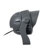 GLOBOSTAR® FLOODIMO 90745 Προβολέας Σποτ Wall Washer με Αντιθαμβωτική Γρίλια LED 54W 4320lm 10° DC 24V Αδιάβροχο IP67 Πολύχρωμο RGBW Dimmable DMX512 - Bridgelux SMD Chip - Γκρι Ανθρακί - Μ26 x Π28 x Υ35cm - 3 Χρόνια Εγγύηση