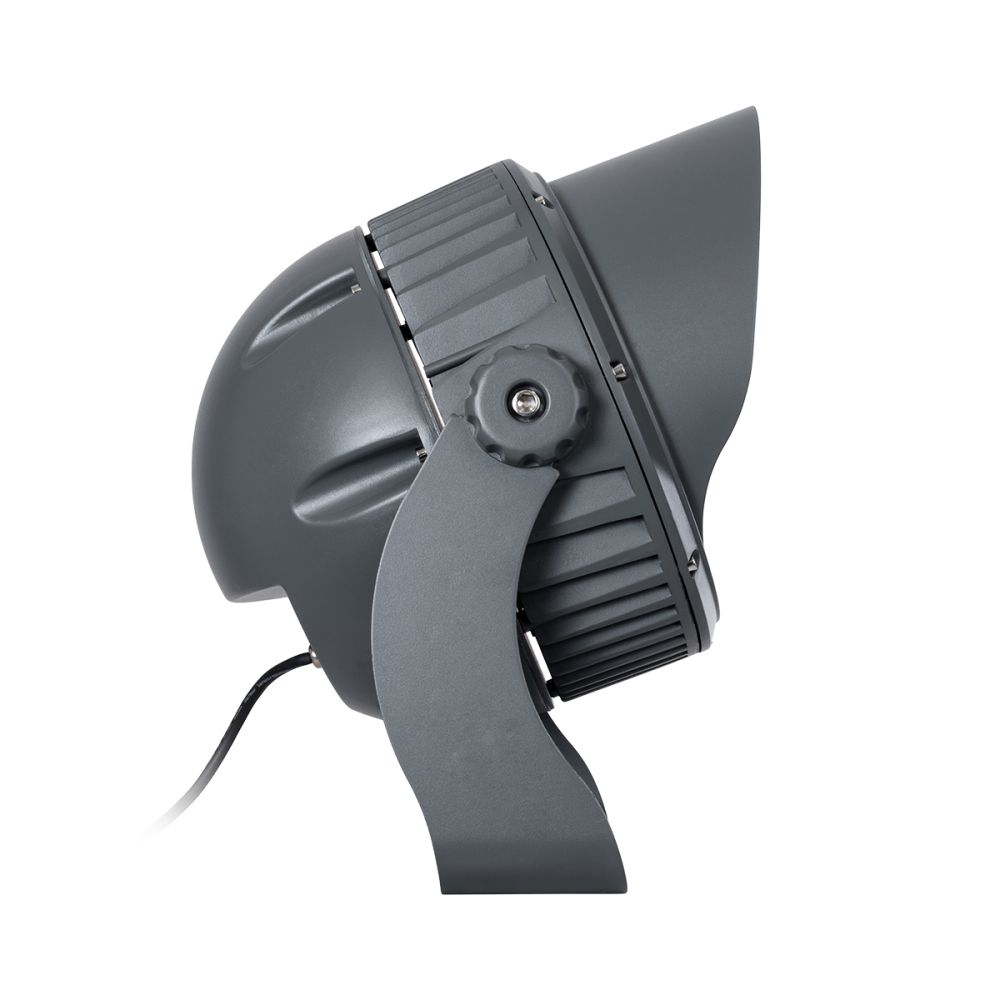 GLOBOSTAR® FLOODIMO 90747 Προβολέας Σποτ Wall Washer με Αντιθαμβωτική Γρίλια LED 100W 9500lm 10° AC 220-240V Αδιάβροχο IP67 Φυσικό Λευκό 4500K - Bridgelux SMD Chip - Γκρι Ανθρακί - Μ34 x Π36 x Υ44cm - 3 Χρόνια Εγγύηση
