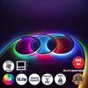 GLOBOSTAR® NEONIO-A 90753 Ψηφιακή Pixel Addressable Ταινία Neon Flex LED 14.4W/m 864lm/m 90° DC 12V Αδιάβροχο IP65 60 x SMD5050 Chip/m 20 x Pixel/m Πολύχρωμο RGB Dimmable SPI/TTL Protocol IC SM16703P/WS2811/WS2812 - Sanan SMD Chip - Μ1000 x Π1.4 x Υ1.4cm 