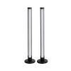 GLOBOSTAR® DIGICOLUMN 90760 Μοντέρνο Επιτραπέζιο Φωτιστικό LED 16W 1280lm 180° DC 5V IP20 RGB Dimmable - Lumileds SMD Chip - Μαύρο - Μ3 x Π3 x Υ45cm - Σετ 2 Τεμαχίων - 2 Χρόνια Εγγύηση
