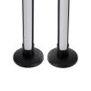 GLOBOSTAR® DIGICOLUMN 90760 Μοντέρνο Επιτραπέζιο Φωτιστικό LED 16W 1280lm 180° DC 5V IP20 RGB Dimmable - Lumileds SMD Chip - Μαύρο - Μ3 x Π3 x Υ45cm - Σετ 2 Τεμαχίων - 2 Χρόνια Εγγύηση