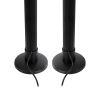 GLOBOSTAR® DIGICOLUMN 90760 Μοντέρνο Επιτραπέζιο Φωτιστικό LED 16W 1280lm 180° DC 5V IP20 RGB Dimmable - Lumileds SMD Chip - Μαύρο - Μ3 x Π3 x Υ45cm - Σετ 2 Τεμαχίων - 2 Χρόνια Εγγύηση