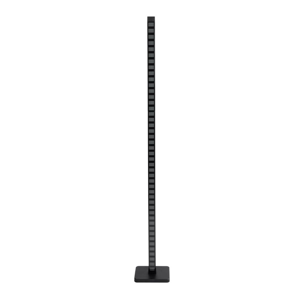 GLOBOSTAR® DIGICOLUMN 90762 Μοντέρνο Επιδαπέδιο Γραμμικό Ψηφιακό Φωτιστικό Digital Pixel Symphony Bar με RF Ασύρματο Χειριστήριο LED 12W 960lm 90° DC 5V με USB 2.0 IP20 Πολύχρωμο RGB Dimmable - Μαύρο - Μ3.4 x Π2.5 x Υ122cm - 2 Χρόνια Εγγύηση