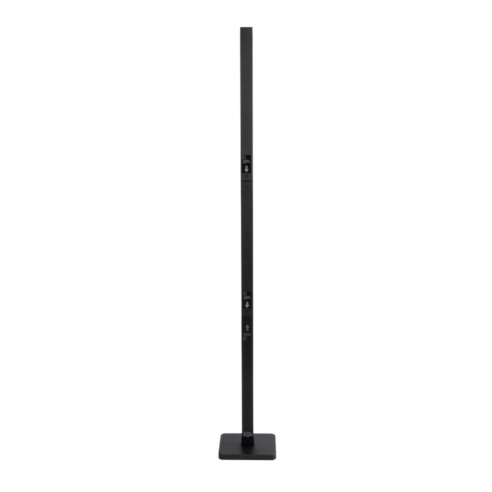 GLOBOSTAR® DIGICOLUMN 90762 Μοντέρνο Επιδαπέδιο Γραμμικό Ψηφιακό Φωτιστικό Digital Pixel Symphony Bar με RF Ασύρματο Χειριστήριο LED 12W 960lm 90° DC 5V με USB 2.0 IP20 Πολύχρωμο RGB Dimmable - Μαύρο - Μ3.4 x Π2.5 x Υ122cm - 2 Χρόνια Εγγύηση