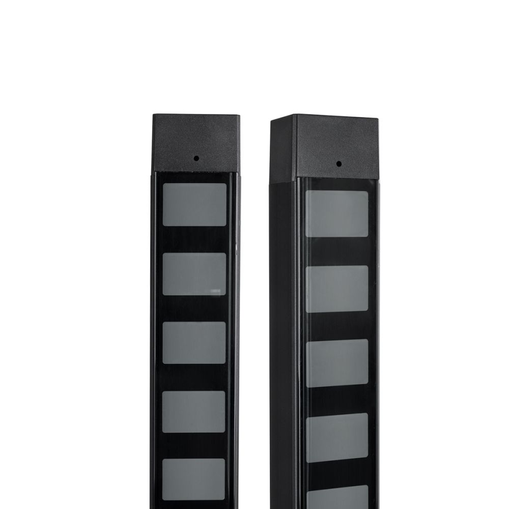 GLOBOSTAR® DIGICOLUMN 90762 Μοντέρνο Επιδαπέδιο Γραμμικό Ψηφιακό Φωτιστικό Digital Pixel Symphony Bar με RF Ασύρματο Χειριστήριο LED 12W 960lm 90° DC 5V με USB 2.0 IP20 Πολύχρωμο RGB Dimmable - Μαύρο - Μ3.4 x Π2.5 x Υ122cm - 2 Χρόνια Εγγύηση