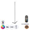 GLOBOSTAR® DIGICOLUMN 90763 Μοντέρνο Επιδαπέδιο Γραμμικό Ψηφιακό Φωτιστικό Digital Pixel Symphony Bar με RF Ασύρματο Χειριστήριο LED 16W 1280lm 180° DC 5V με USB 2.0 IP20 Πολύχρωμο RGB Dimmable - Μαύρο - Φ3 x Υ165cm - 2 Χρόνια Εγγύηση