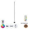 GLOBOSTAR® DIGICOLUMN 90764 Μοντέρνο Επιδαπέδιο Γραμμικό Ψηφιακό Φωτιστικό Digital Pixel Symphony Bar με RF Ασύρματο Χειριστήριο LED 16W 1280lm 180° DC 5V με USB 2.0 IP20 Πολύχρωμο RGB Dimmable - Μαύρο - Φ3 x Υ165cm - 2 Χρόνια Εγγύηση