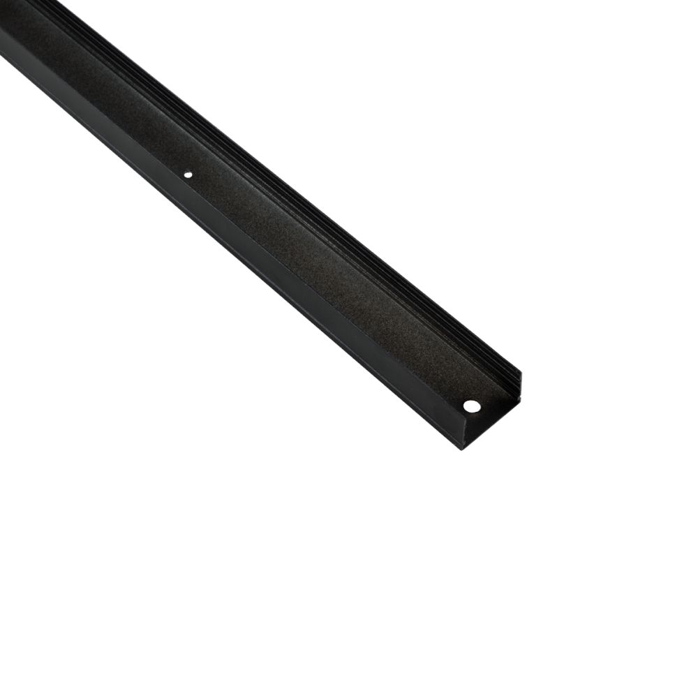 GLOBOSTAR® NEONIO-B 90771-3M Βάση Στήριξης για Neon Flex LED Αδιάβροχο IP65 - Μαύρο Ματ - Μ300 x Π2.9 x Υ1.9cm