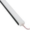 GLOBOSTAR® NEONIO-B 90771-3M Βάση Στήριξης για Neon Flex LED Αδιάβροχο IP65 - Μαύρο Ματ - Μ300 x Π2.9 x Υ1.9cm