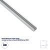 GLOBOSTAR® NEONIO-C 90774-3M Βάση Στήριξης για Neon Flex LED Αδιάβροχο IP65 - Ασημί Ματ - Μ300 x Π1.2 x Υ1.3cm