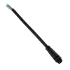 GLOBOSTAR® WWCONNECTOR 90780 5 Pin Σύνδεσμος Τροφοδοσίας για Wall Washers & Προβολείς με Είσοδο 5 x 0.25mm2 & Έξοδο 1 x Θηλυκό Βύσμα Αδιάβροχο IP65 - Μαύρο - Μ20 x Π1.5 x Υ1.5cm