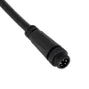 GLOBOSTAR® WWCONNECTOR 90780 5 Pin Σύνδεσμος Τροφοδοσίας για Wall Washers & Προβολείς με Είσοδο 5 x 0.25mm2 & Έξοδο 1 x Θηλυκό Βύσμα Αδιάβροχο IP65 - Μαύρο - Μ20 x Π1.5 x Υ1.5cm