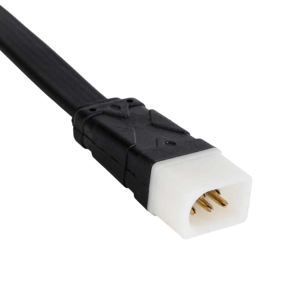 GLOBOSTAR® WWCONNECTOR 90816 5 Pin Σύνδεσμος Τροφοδοσίας για Wall Washers & Προβολείς με Είσοδο 5 x 0.25mm2 & Έξοδο 1 x Θηλυκό Βύσμα Αδιάβροχο IP65 - Μαύρο - Μ16 x Π1.5 x Υ1.2cm