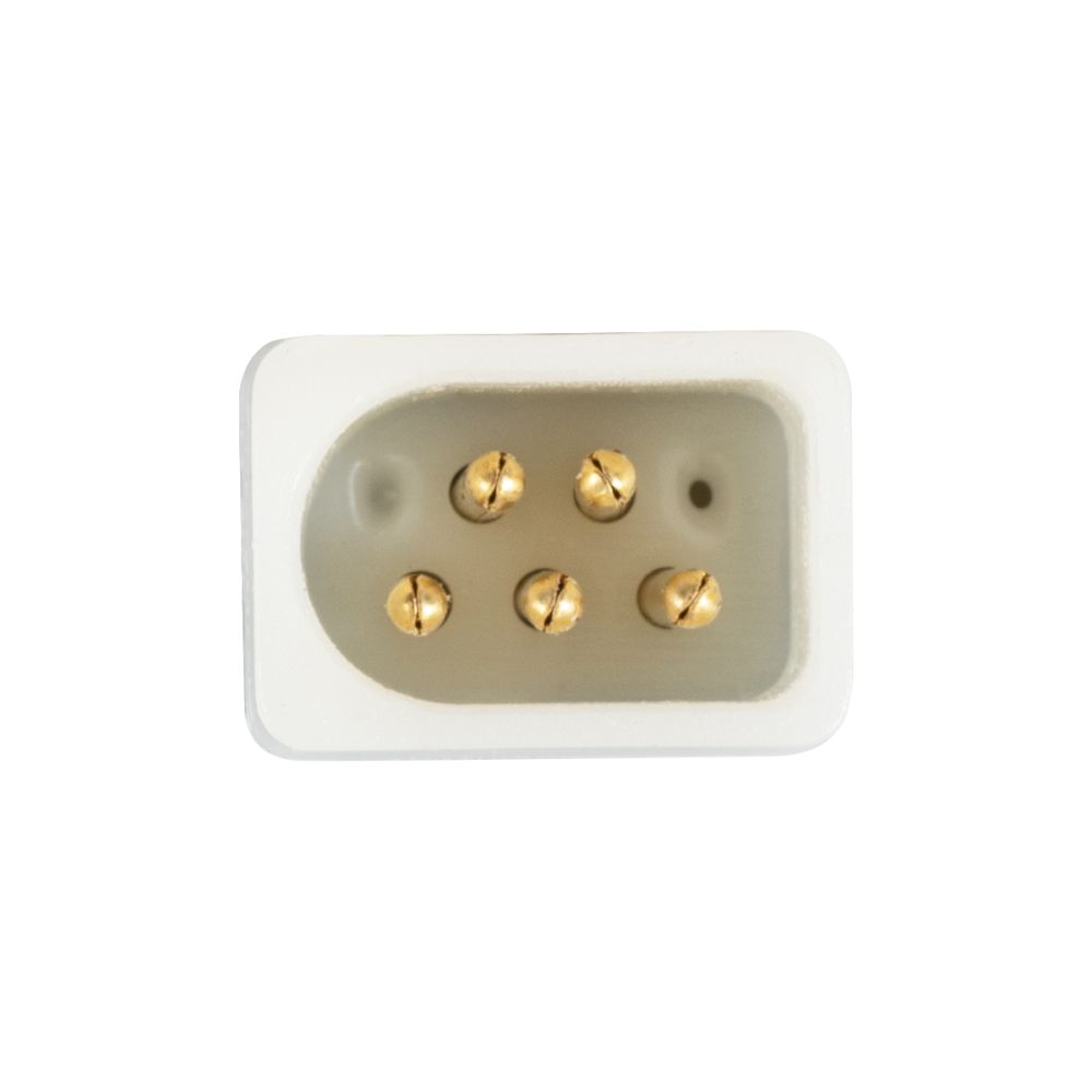 GLOBOSTAR® WWCONNECTOR 90816 5 Pin Σύνδεσμος Τροφοδοσίας για Wall Washers & Προβολείς με Είσοδο 5 x 0.25mm2 & Έξοδο 1 x Θηλυκό Βύσμα Αδιάβροχο IP65 - Μαύρο - Μ16 x Π1.5 x Υ1.2cm